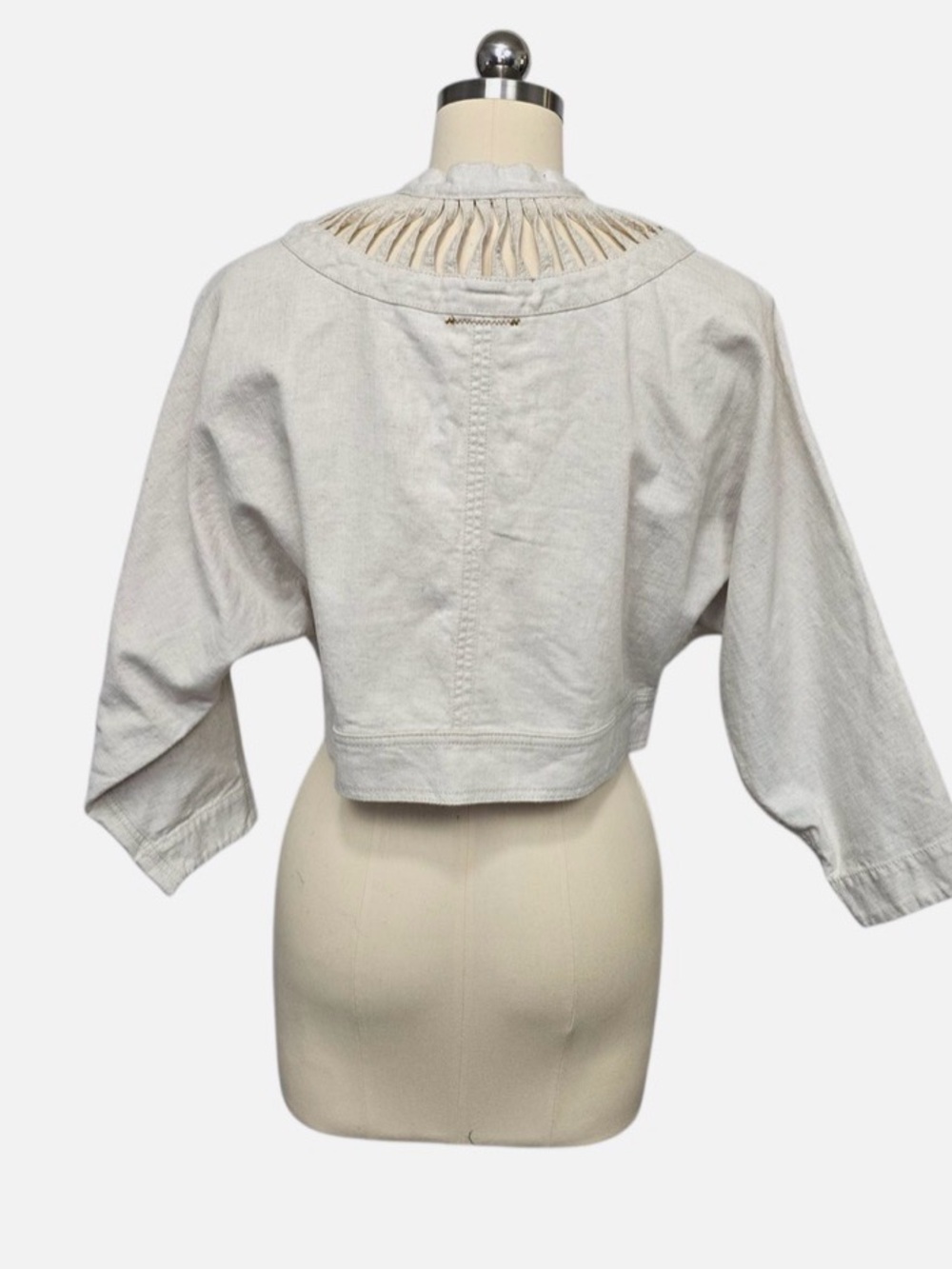 Hei Hei Anthropologie XS/S Beige Cropped Jacket - Picture 2 of 8